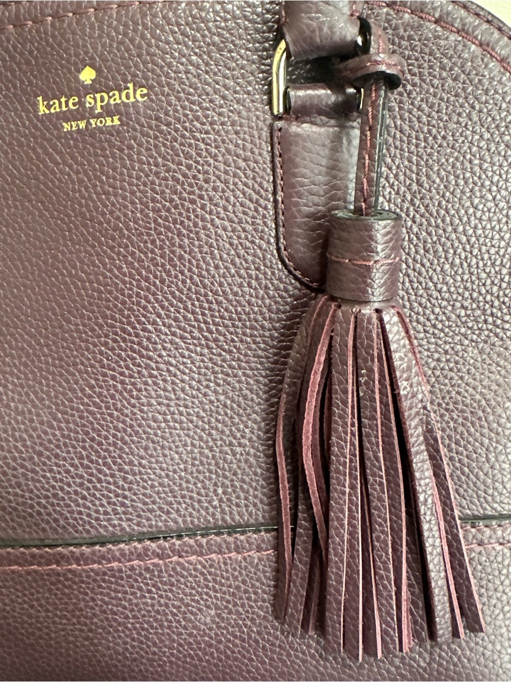 kate spade Plum Satchel Bag - Picture 3 of 10